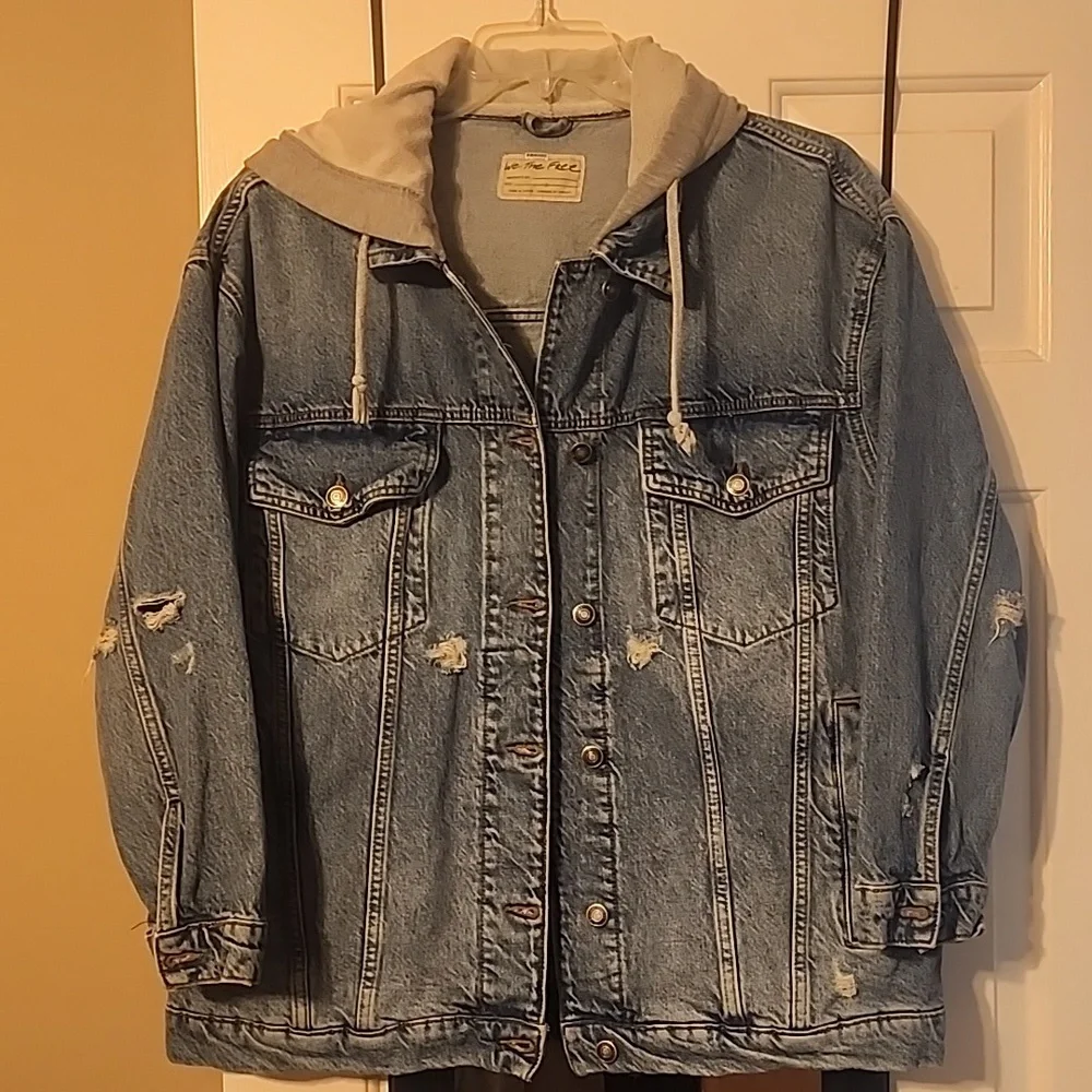 We The Free Flawless Hooded Denim Jacket - Picture 7 of 12